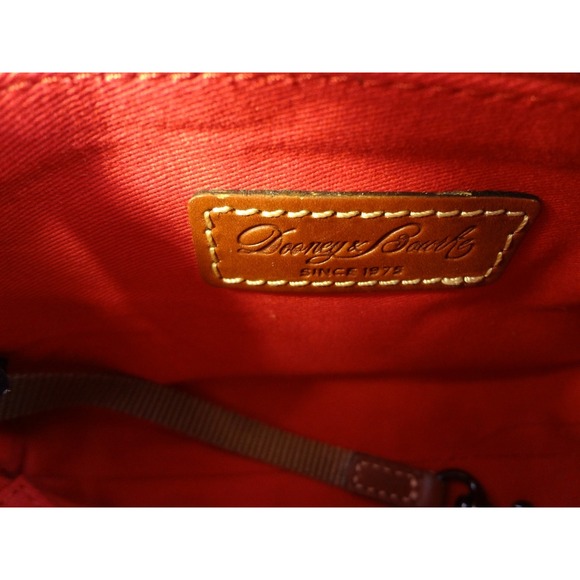 Dooney & Bourke Ginger Pouchette Crossbody Bag Caramel Pebbled Leather Purse NWT - Picture 12 of 12